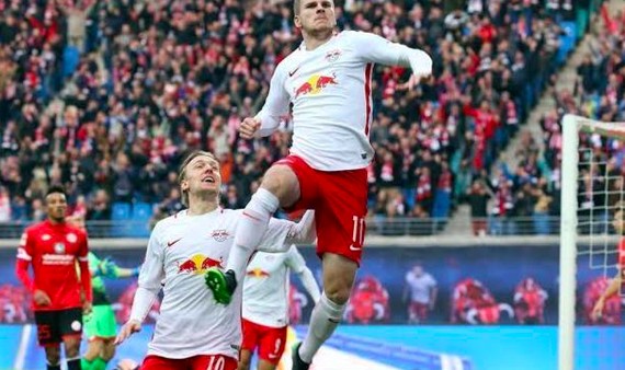  莱比锡红牛锋线双星联手轰入四球  